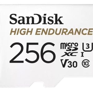 SanDisk High Endurance 256GB UHS-I Class 10 U3 V30 4K UHD microSD Card