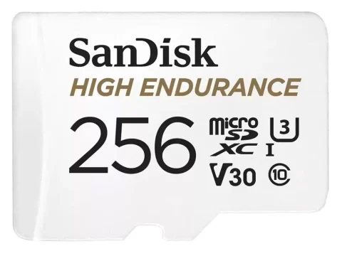 SanDisk High Endurance 256GB UHS-I Class 10 U3 V30 4K UHD microSD Card