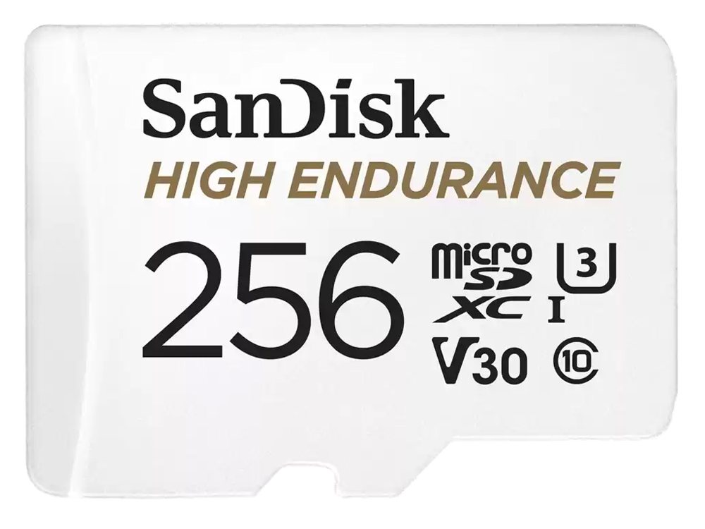 SanDisk High Endurance 256GB UHS-I Class 10 U3 V30 4K UHD microSD Card