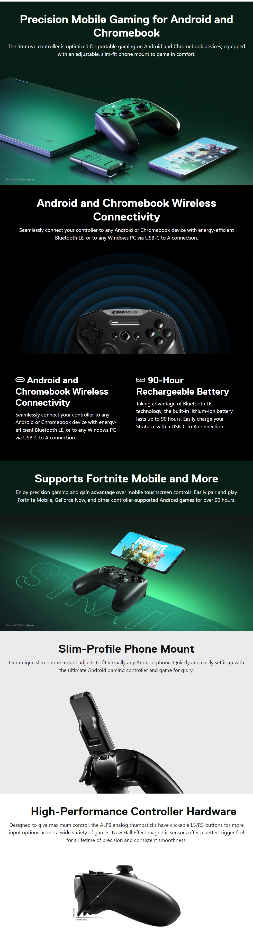 SteelSeries Stratus+ Game Controller product details