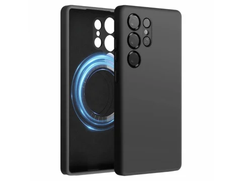 iShield Liquid Silicon Snap Case For Samsung s25 Ultra - Black