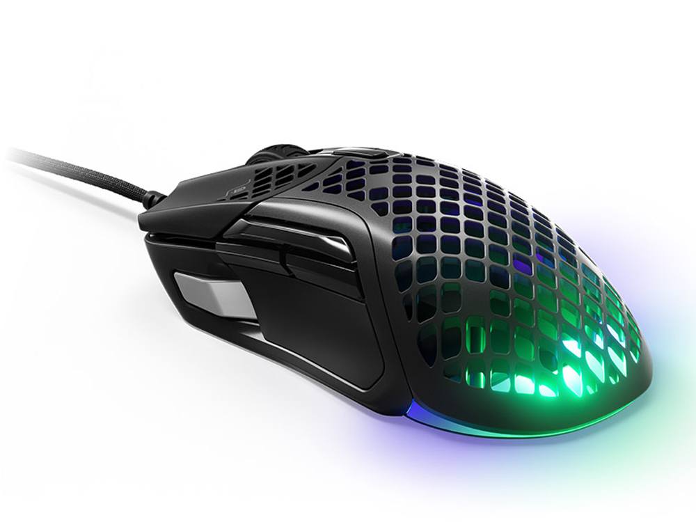 SteelSeries Aerox 5 Ultra Lightweight Ergonomic Gaming Mouse - Black