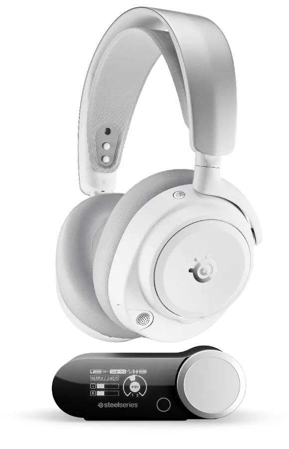 SteelSeries Arctis Nova Pro Omni Hi-Res Wireless ANC Gaming Headset - White