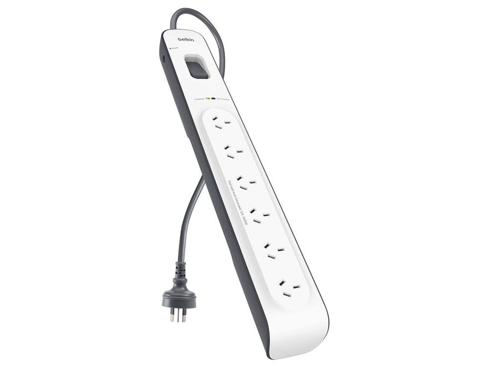 Belkin 6-outlet Surge Protection Strip with 2M Power Cord