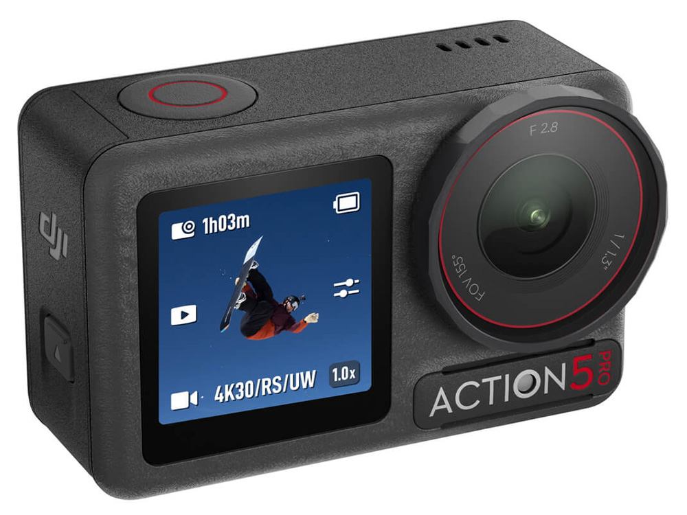 DJI Osmo Action 5 Pro 40MP 1/1.3" CMOS 4K/120fps 47GB Action Camera (Adventure Combo)