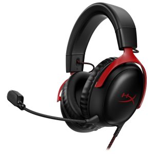 HyperX Cloud III Gaming Headset, Black Red