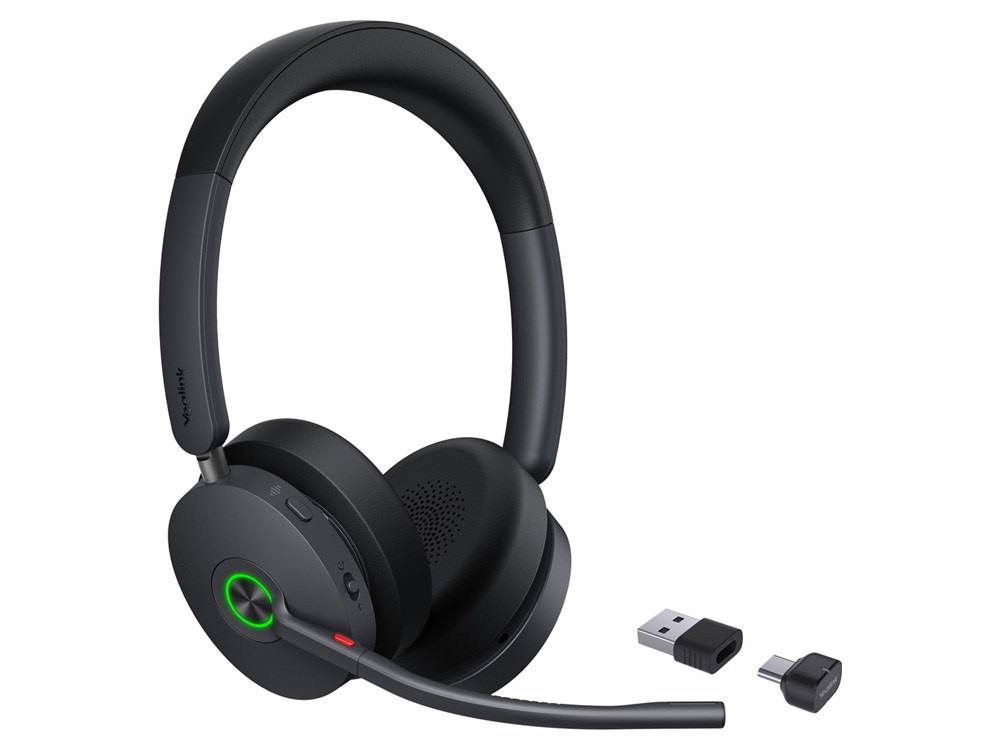 Yealink BH74 Bluetooth Stereo MS-Certified Wireless Headset with USB C/A Dongle