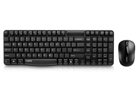 Rapoo X1800S Wireless Keyboard and Mouse Combo - Black