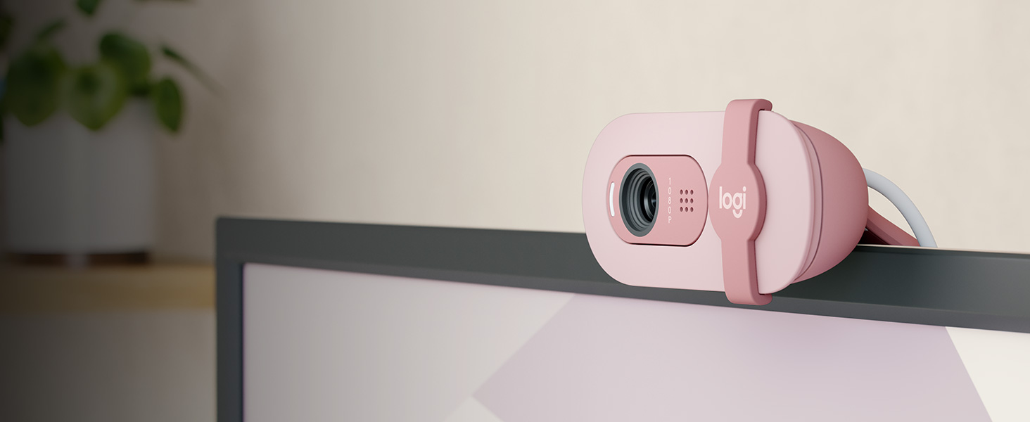 Logitech Brio 100 Full HD 1080p Webcam - Rose product details