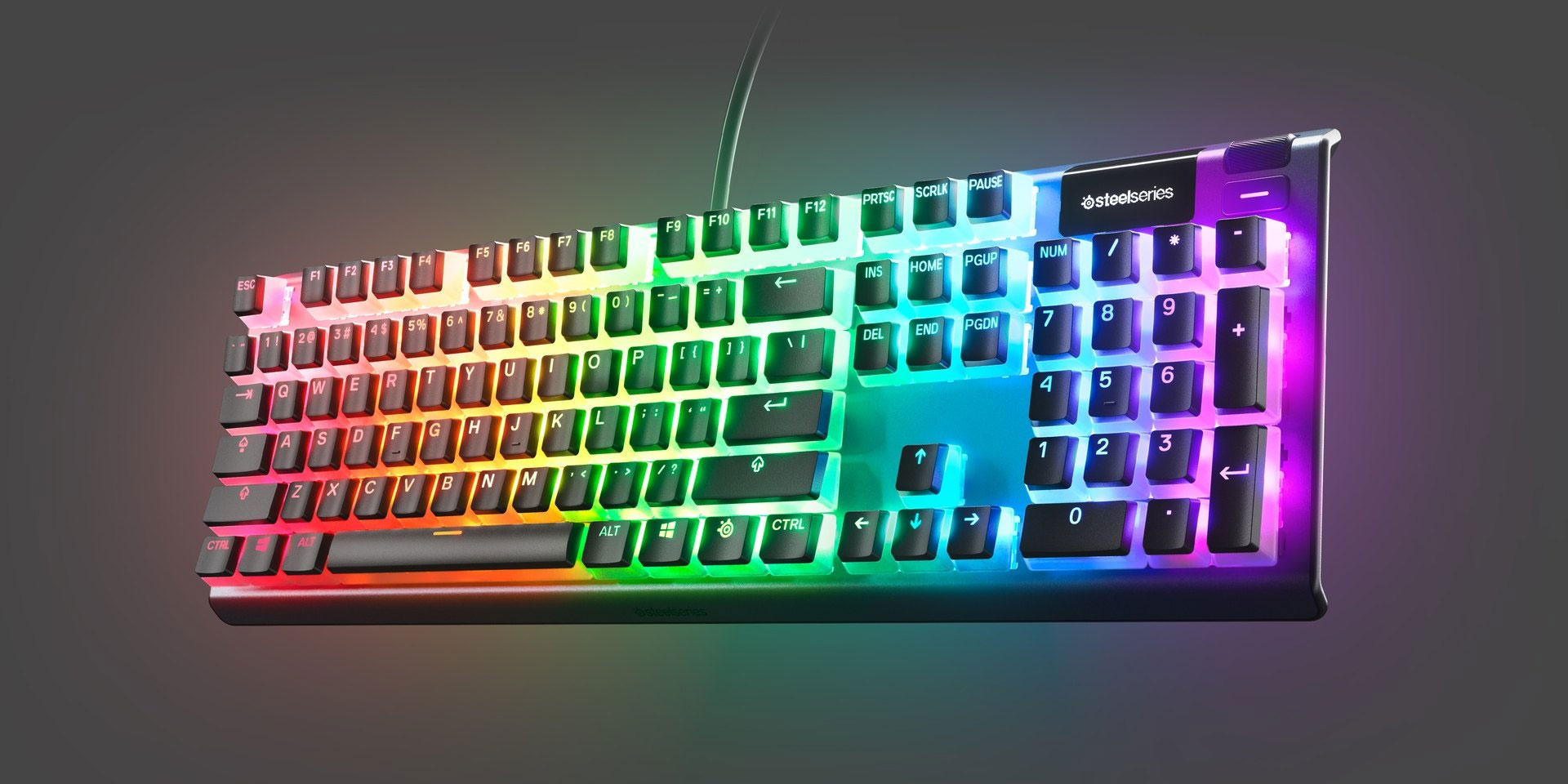 SteelSeries PrismCaps Universal Double Shot PBT Keycaps - Black product details