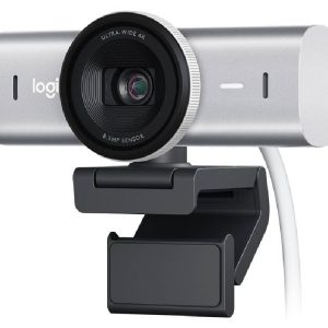Logitech MX BRIO 4K Ultra HD Collaboration and Streaming Webcam - Pale Gray