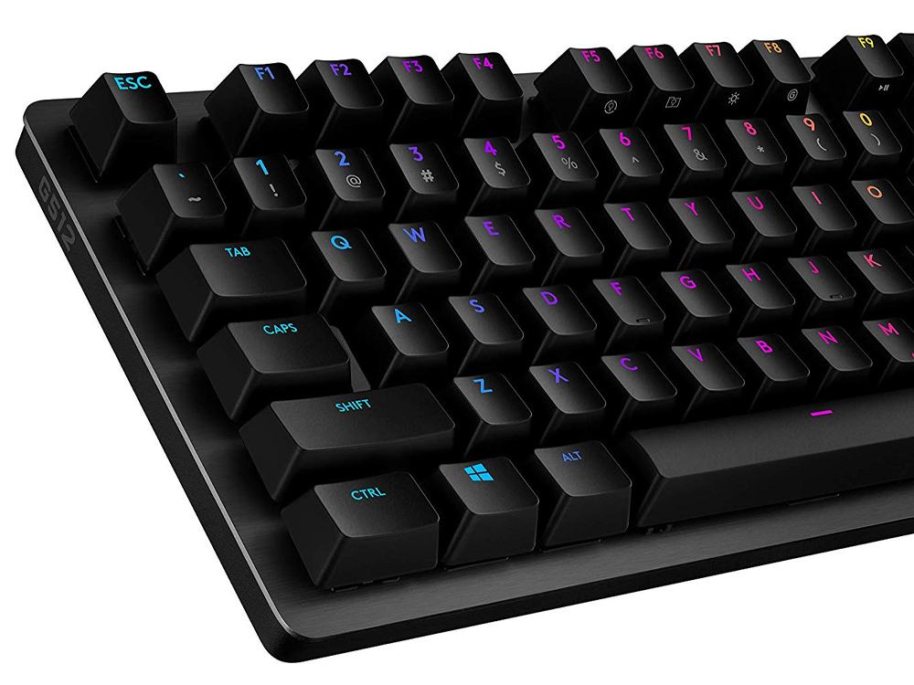Logitech G512 Carbon Lightsync RGB Mechanical Gaming Keyboard - Tactile GX Brown