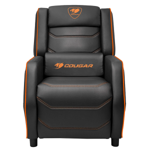 Cougar Ranger S High-quality PVC Leather Gaming Sofa - Black/Orange
