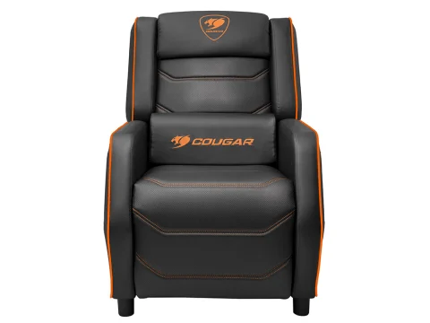 Cougar Ranger S High-quality PVC Leather Gaming Sofa - Black/Orange