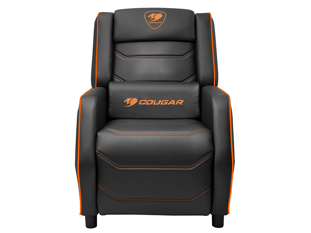 Cougar Ranger S High-quality PVC Leather Gaming Sofa - Black/Orange
