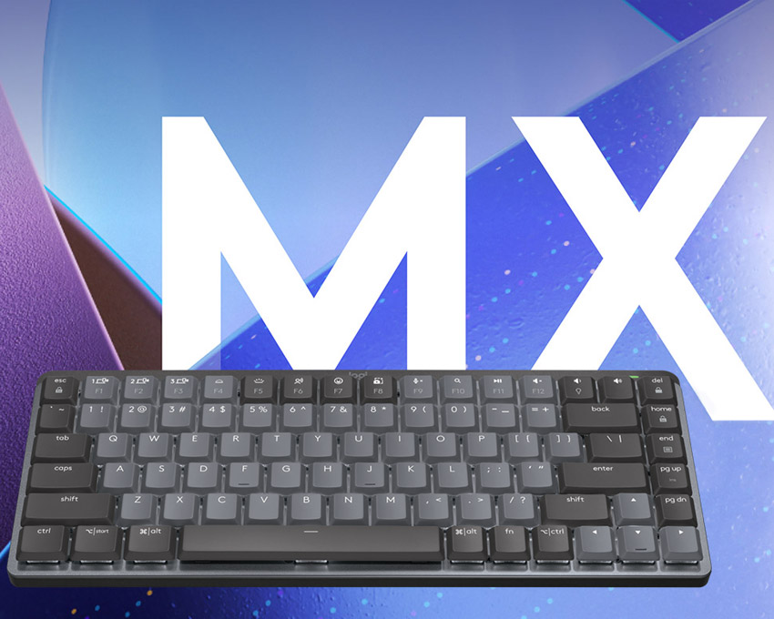 Logitech MX Mechanical Mini Wireless Clicky Keyboard - Graphite product details