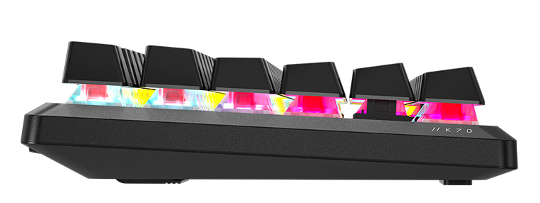 Corsair K70 CORE TKL RGB Mechanical Keyboard, MLX Red V2 SW