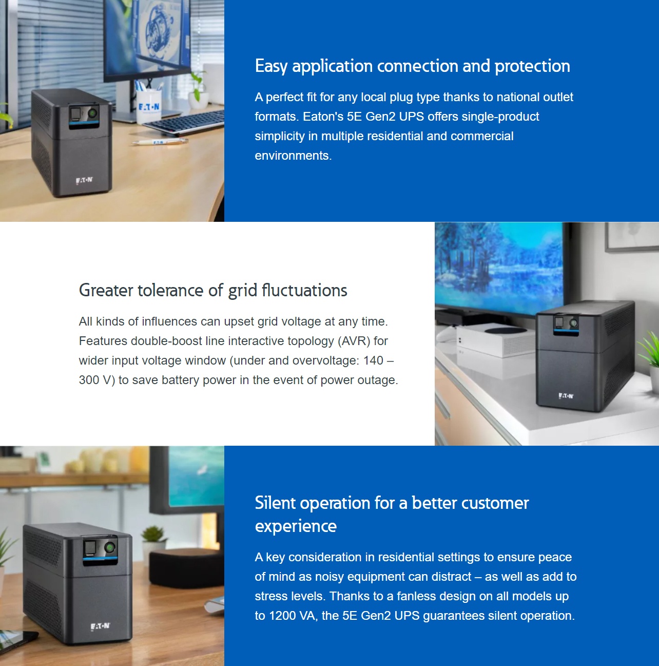 Eaton 5E Gen2 1600VA/900W Line Interactive UPS Tower product details