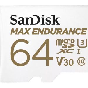 SanDisk MAX Endurance 64GB C10 U3 V30 4K UHD microSD Card