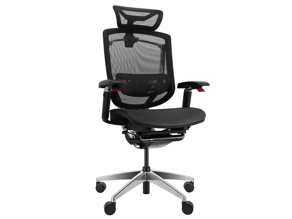 GTChair Marrit X PRO 5D Winegalss Shape Mesh Office Chair - Black