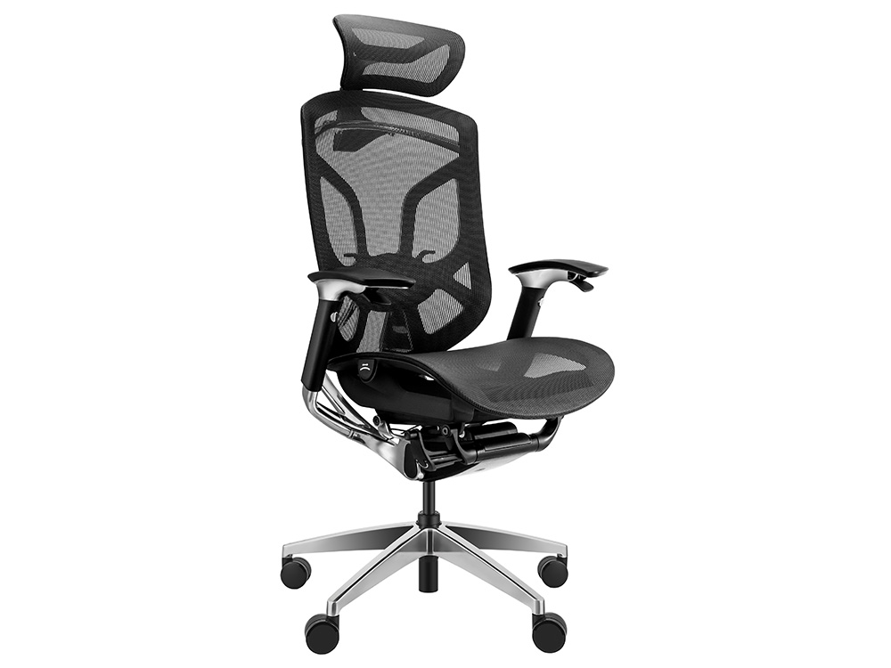 GTChair Dvary X 3D Armrest Swivel Office Chair - Black