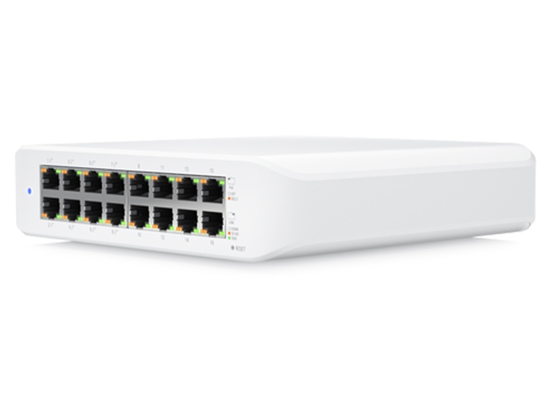 Ubiquiti 16-port Layer 2 PoE Fanless Managed Switch