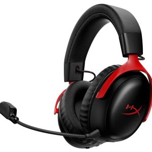 HyperX Cloud III S Wireless Gaming Headset, Black/Red