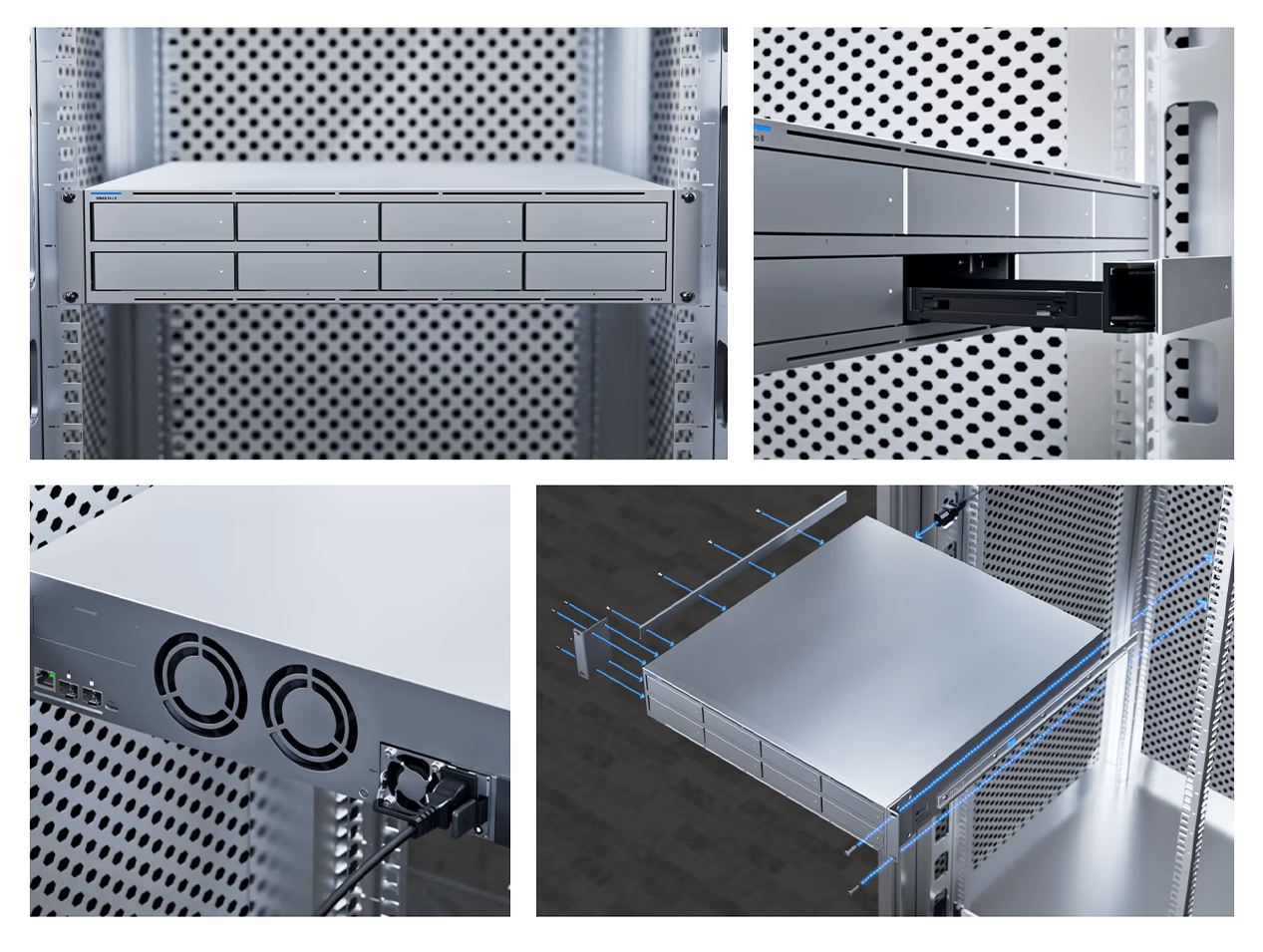 Ubiquiti UniFi UNAS Pro 8 Quad-Core 16 GB 2U Rack-Mount NAS product details