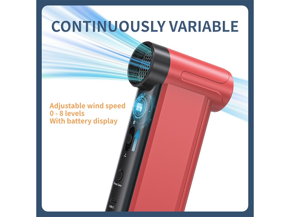 Karuza VC51 Handheld Electronic Air Duster - Red Black (Special edition)