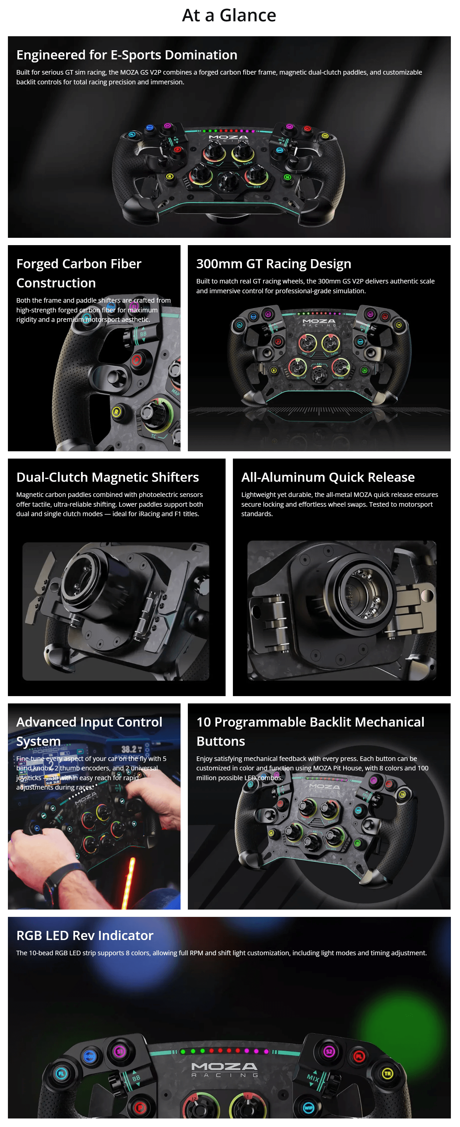 Moza  GS V2P GT Wheel product details
