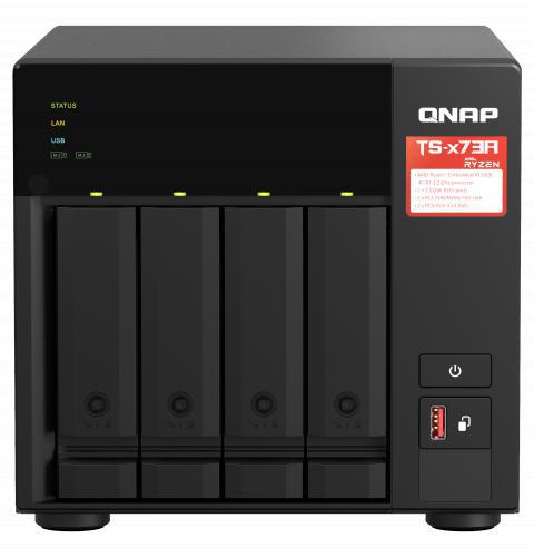 QNAP TS-473A-8G Tower 4 Bay NAS, Ryzen 4-Core, 8GB RAM