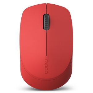Rapoo M100 Multi-mode Bluetooth/Wireless Quiet Click Mouse - Red