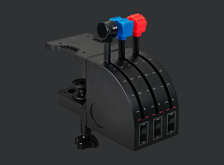 Logitech Flight Simulator Throttle Quadrant for Multi-Engine Aircraft product details