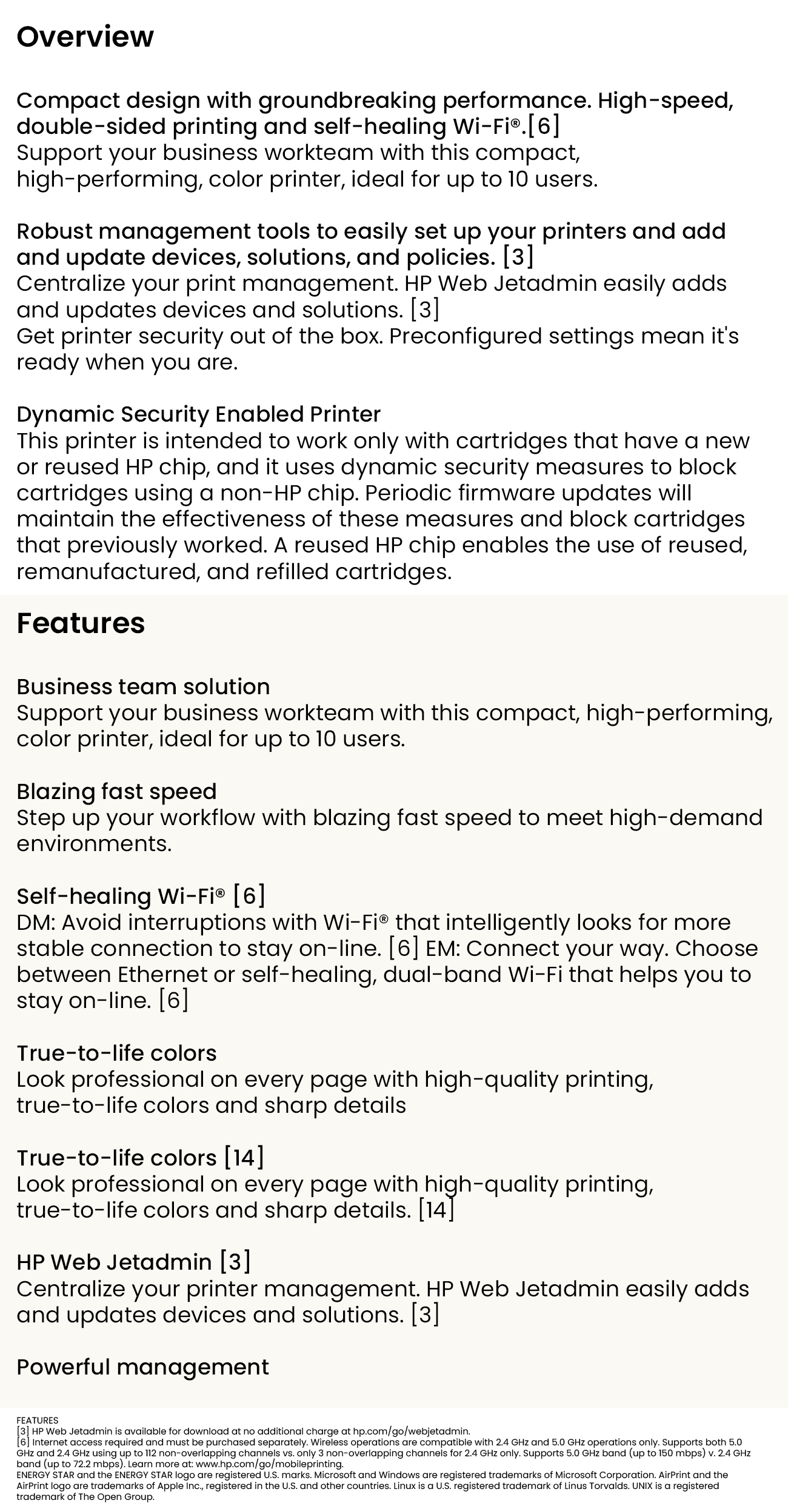 HP 4301fdw LaserJet Pro Colour Laser Multifunction Printer product details