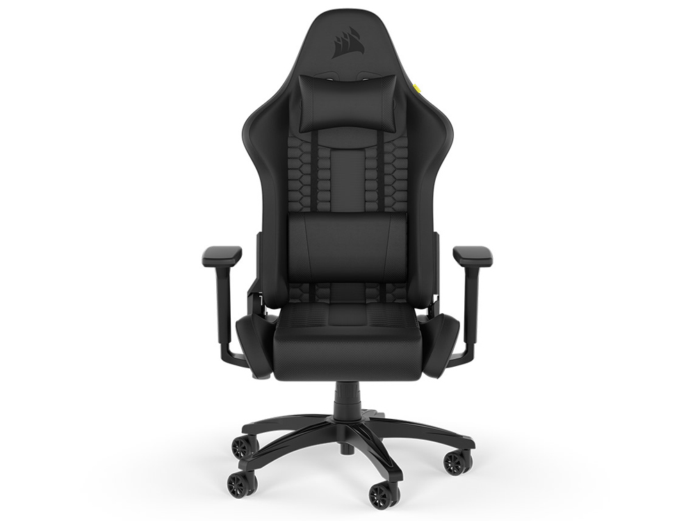 Corsair TC100 RELAXED Gaming Chair - Leatherette Black/Black