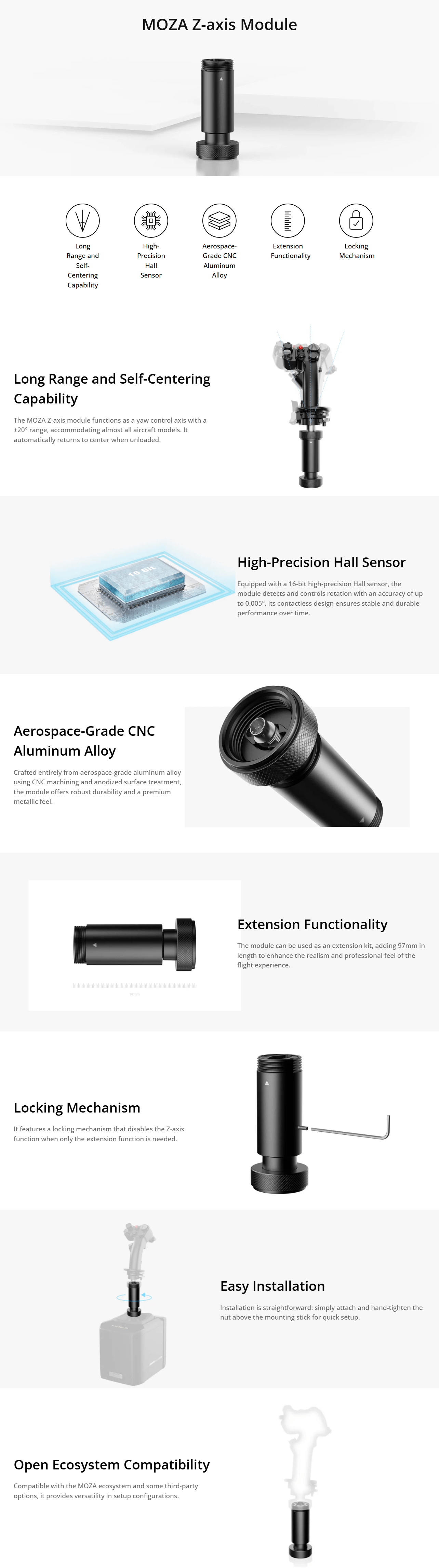 Moza Z-Axis Module product details