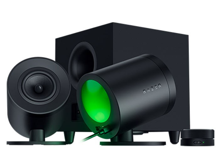 Razer Nommo V2 Pro Full-Range 2.1 PC Gaming Speakers with Wireless Subwoofer