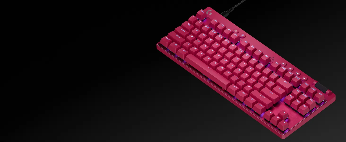Logitech G Pro X TKL Rapid Wired Magnetic Analog Switch Gaming Keyboard - Magenta product details