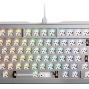 Glorious GMMK 3 PRO 75 RGB Silver Mechanical Keyboard Barebone