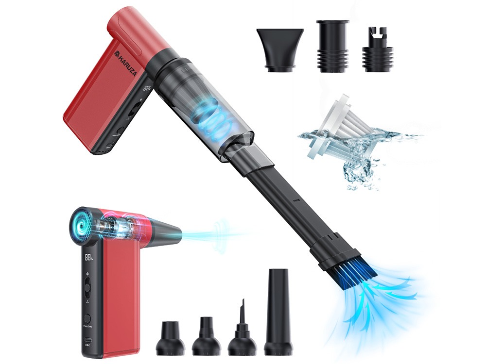 Karuza VC51 Handheld Electronic Air Duster - Red Black (Special edition)