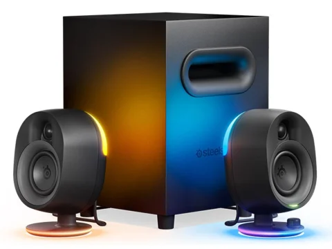 SteelSeries Arena 7 Illuminated Bluetooth Two-Way Gaming Speakers