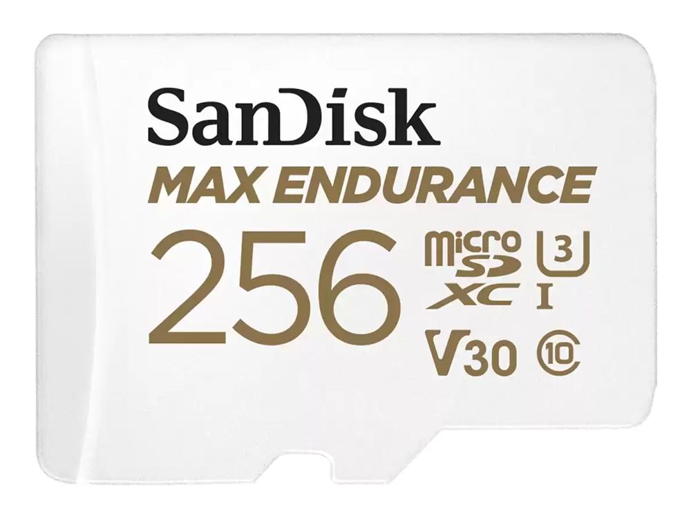 SanDisk MAX Endurance 256GB C10 U3 V30 4K UHD microSD Card
