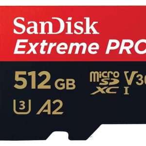 SanDisk Extreme PRO 512GB V30 A2 U3 microSDXC UHS-I Card