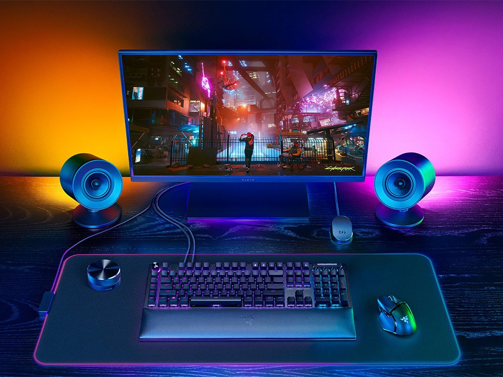 Razer Nommo V2 Pro Full-Range 2.1 PC Gaming Speakers with Wireless Subwoofer