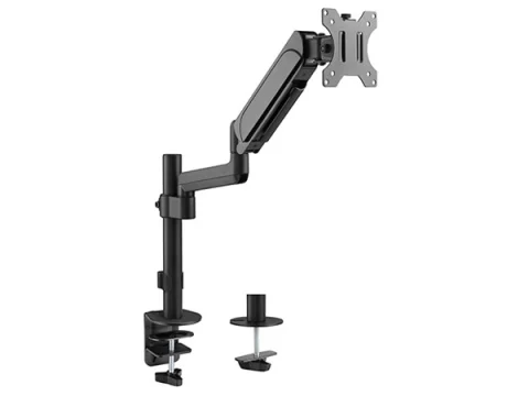 Brateck LDT48-C012 Single Monitor Pole-Mounted Gas Spring Monitor Arm