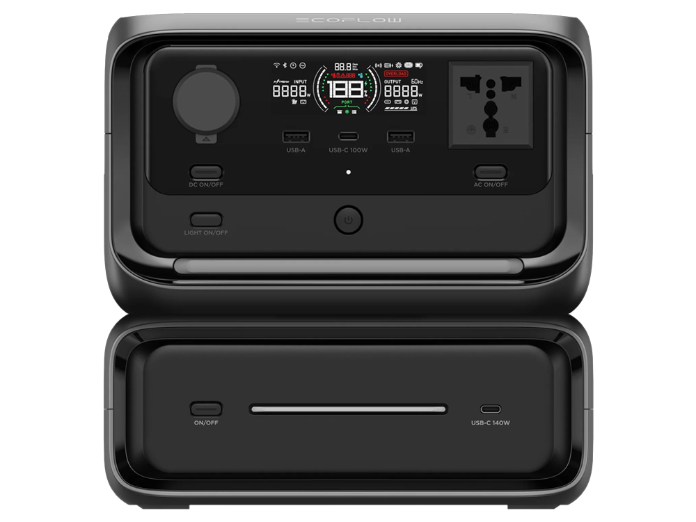 EcoFlow RIVER 3 Max 600W Portable Power Station with EB300 572Wh Battery