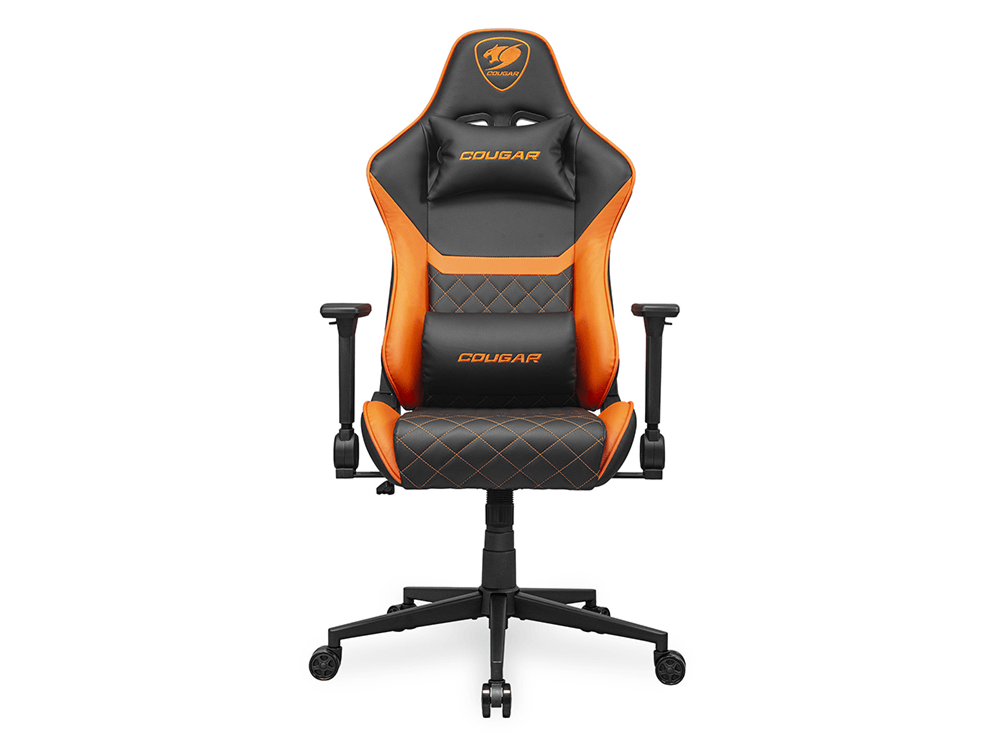 Cougar Armor One V2 F Classic 4D Folding Armrests Woven Fabric Gaming Chair - Black/Orange