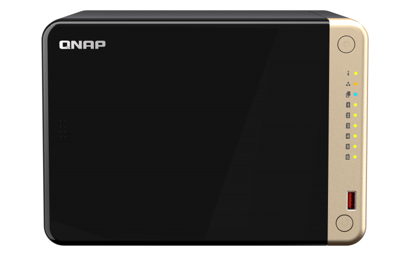QNAP TS-664-8G Tower 6 Bay NAS, Celeron Quad-core, 8GB RAM, 2x 2.5GbE