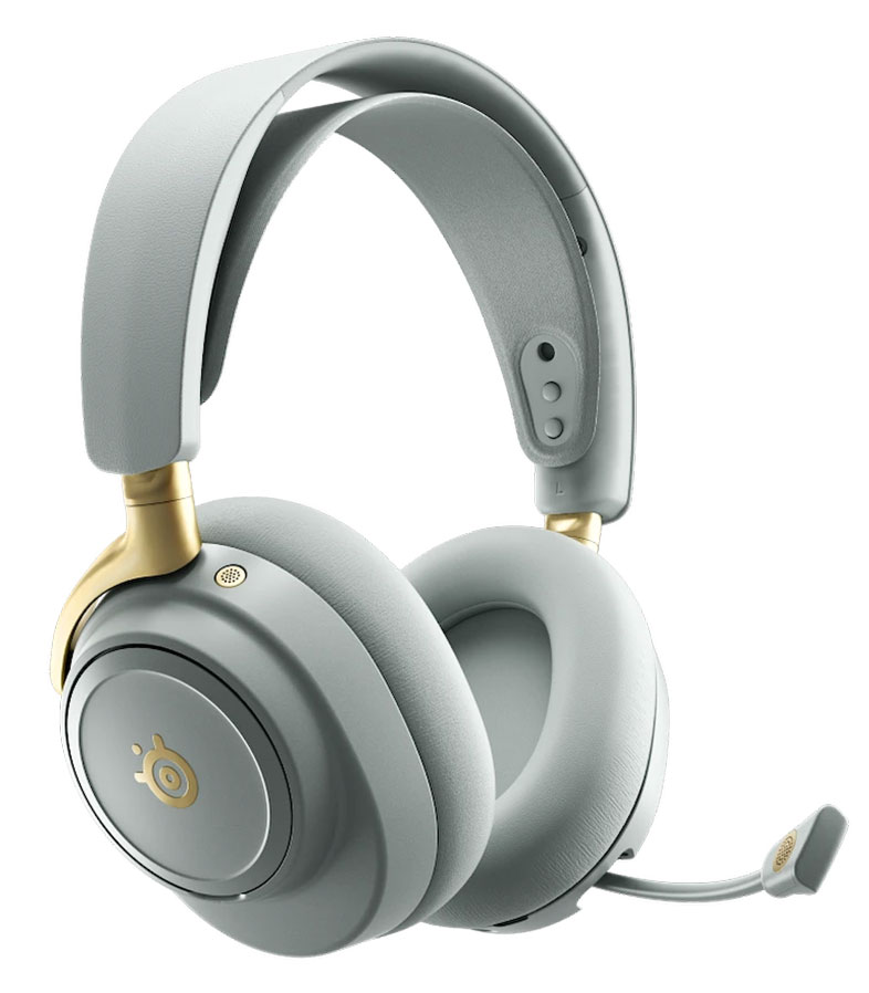 SteelSeries Arctis Nova Elite Hi-Res Wireless Gaming Headset, Sage Gold