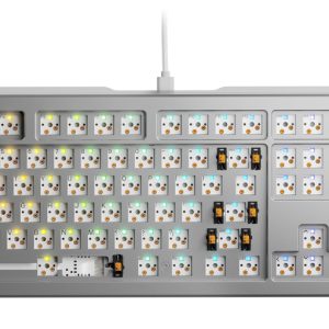 Glorious GMMK 3 PRO 100 RGB Silver Mechanical Keyboard Barebone